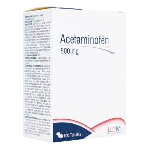 Acetaminofén 500 mg x 10 Tabletas Icom